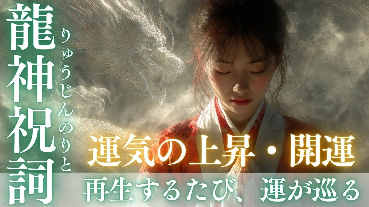 聞くだけで運気が上がる神聖な音霊【龍神祝詞】｜再生するたびに波動が整い、龍神のご加護が訪れる祈りの響き