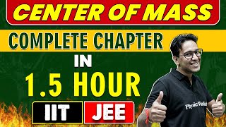 CENTER OF MASS in 1.5 Hour ||Complete Chapter for JEE Main & Advanced