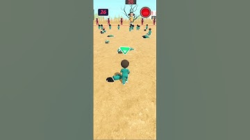 red lite 🚷💔😭 squid game 3D play k sniper challenge #squidgame #jondada #trending