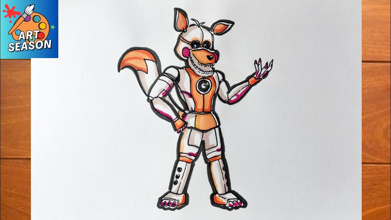 How to Draw FNAF  Lolbit 