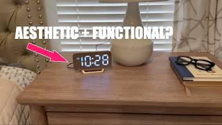 Minimal Mirror Alarm Clock Review | Aesthetic + Functional
