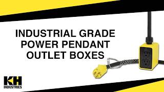 Industrial Grade Power Pendant Outlet Boxes | OSHA & NEC Compliant | KH Industries