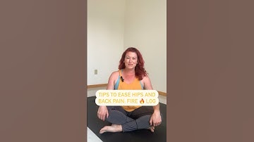 Fire log pose to ease hip and back pain #bestyoga #hippainrelief #lowbackpainrelief #yogastretch