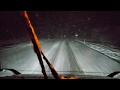 N I-15 to E I-70 Utah. 70,000 LBS Heavy Running Barefoot Uphill at Night in a Snow Storm!!