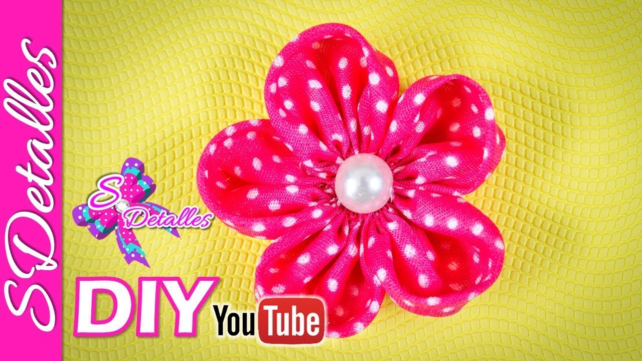 Flores de Tela - CUALQUIER TELA | Video# 153 | SDetalles | DIY
