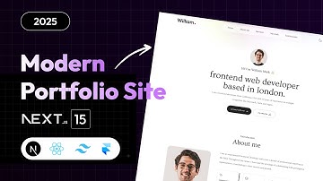 How To Make Portfolio Website Using Next JS | Build Modern Portfolio Site In React JS 2025