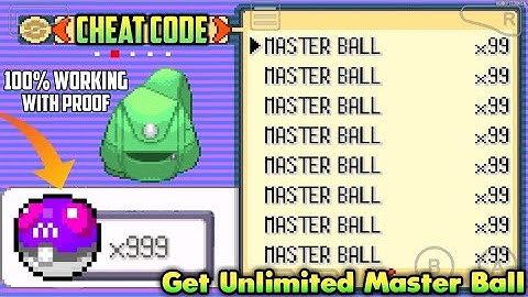 How To Get Unlimited Master Ball In Pokemon Emerald Version Cheat Code | HUNNY TECHNICALS