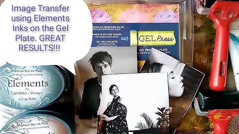 Image Transfer with Elements Inks on the Gelli plate *GREAT RESULTS!!!!!* #gelpress