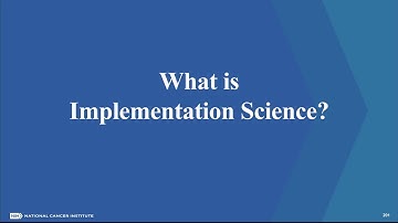 A Brief Overview of Implementation Science