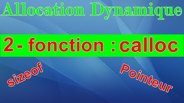 2 - Allocation Dynamique (la fonction : calloc)