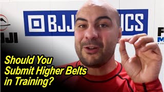 Should You Submit Higher Belts in Training?