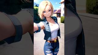 🤖🩶 Android 18 🩶🤖 #android18 #c18 #dragonball #anime #waifu #stablediffusion #shorts #waifuhug