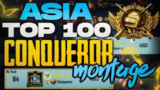 A Journey Of My Conqueror Top 100🔥🔥 #Asia | Duo Conqueror Montage | Pubg Mobile ❤️|