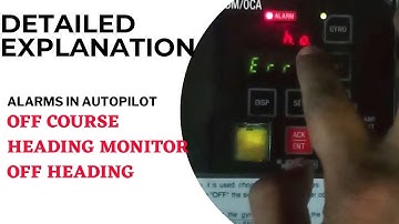 AUTOPILOT ALARMS-OFF COURSE ,OFF HEADING AND HEADING MONITOR ALARMS- Tokyo keiki pr 6000