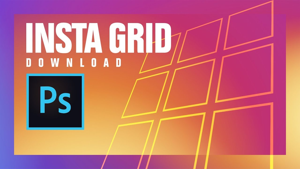 Instagram Grid Download Photoshop Vorlage Youtube