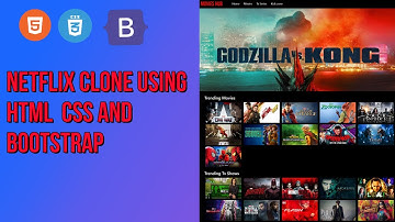 Netflix clone using html css and bootstrap