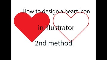 How to design a heart icon in Illustrator : 2nd method