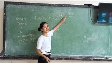 Rational function (Domain, Range, horizontal & vertical asymptote, x and y intercept)