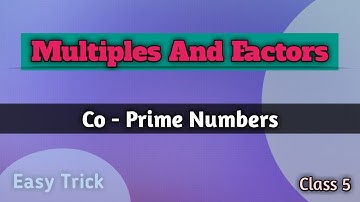Co - Prime Numbers | Problem Set 35 | Multiples And Factors | Class 5