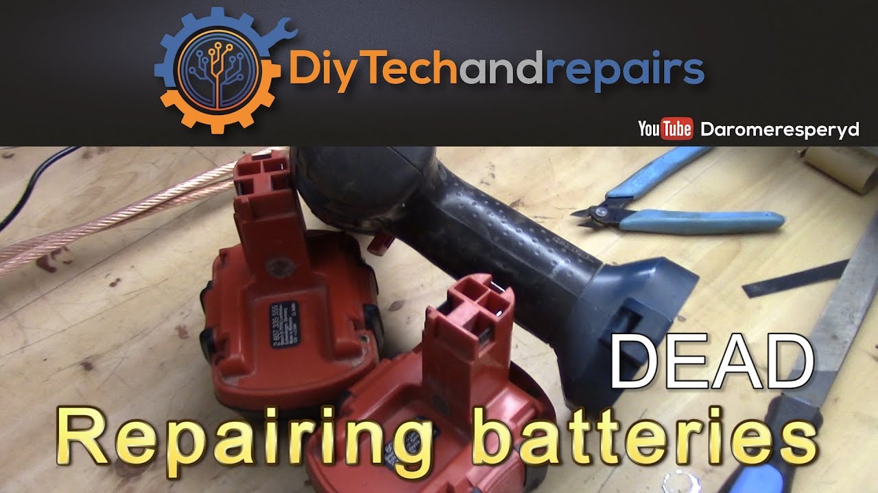 Repairing dead batteries on cordless drill YouTube