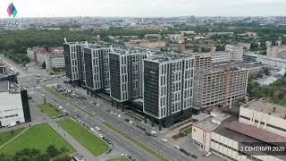Ход строительства комплекса апарт-отелей VALO 02.09.2020