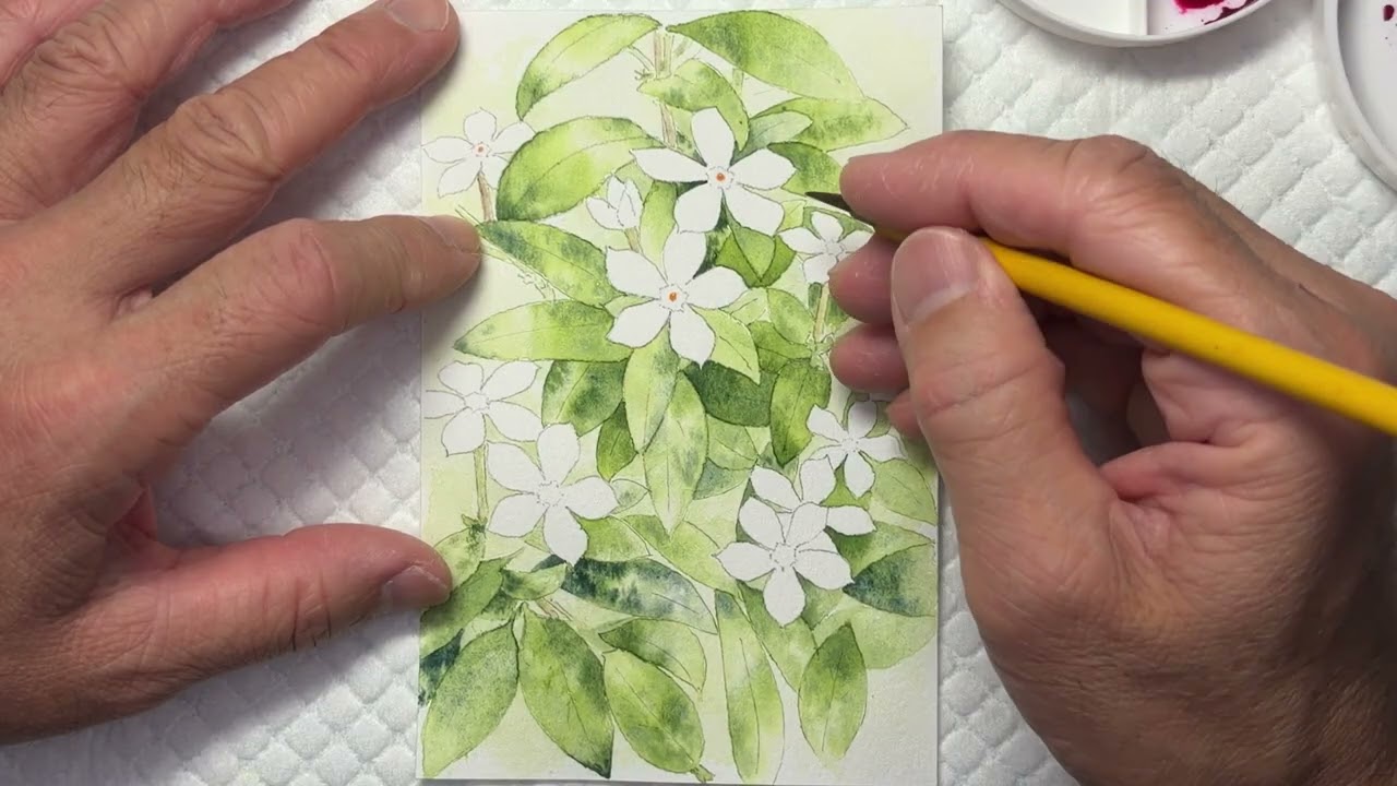 花のイラストの描き方 - YouTube
