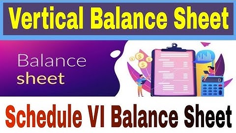 Vertical Balance Sheet Format | Balance Sheet In Tally ERP 9 | Balance Sheet In Excel Sheet