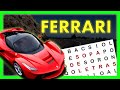 🤓 SOPA de LETRAS XXL - Ferrari 🏎
