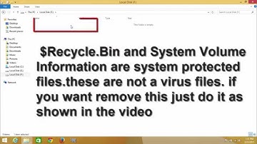 how to remove $Recycle Bin and System Volume Information in windows