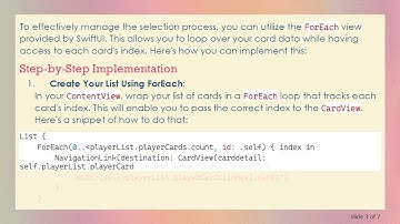 How to Manage Selection in SwiftUI Lists: A Guide for New Developers