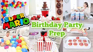 *SUPER MARIO* THEMED BIRTHDAY PARTY PREP // CLEAN & DECORATE WITH ME 2021 // PARTY DECORATION IDEAS