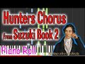 Hunters Chorus - C M v. Weber - Suzuki Book 2 - Play Along Piano Accompaniment Tutorial