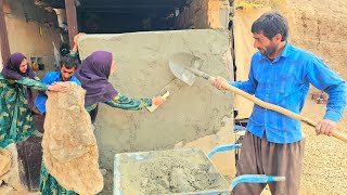 Building and Cementing the Cave Wall | Osool-e Din & Shaban Work Together