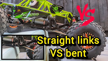 RC crawler straight lower rear links Vs high clearance links