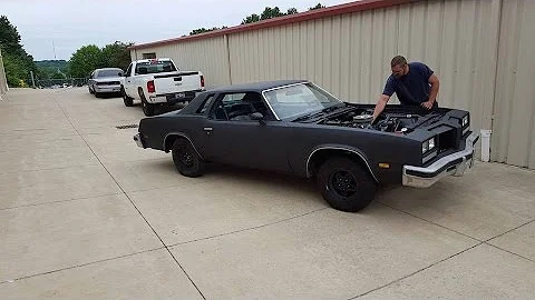 Short drive in the 1977 Cutlass