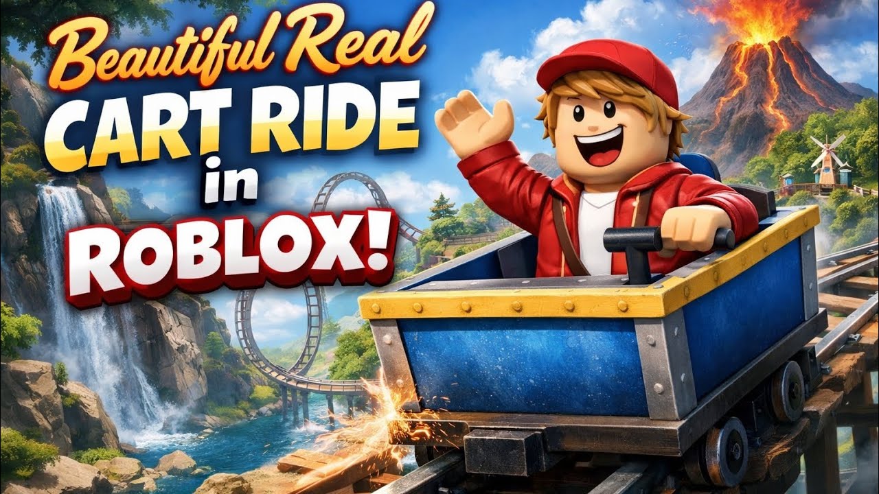 Cart Ride Text Beautiful Real Cart Ride in Roblox! 🚂 Amazing Cart Ride Adventure |Part ...