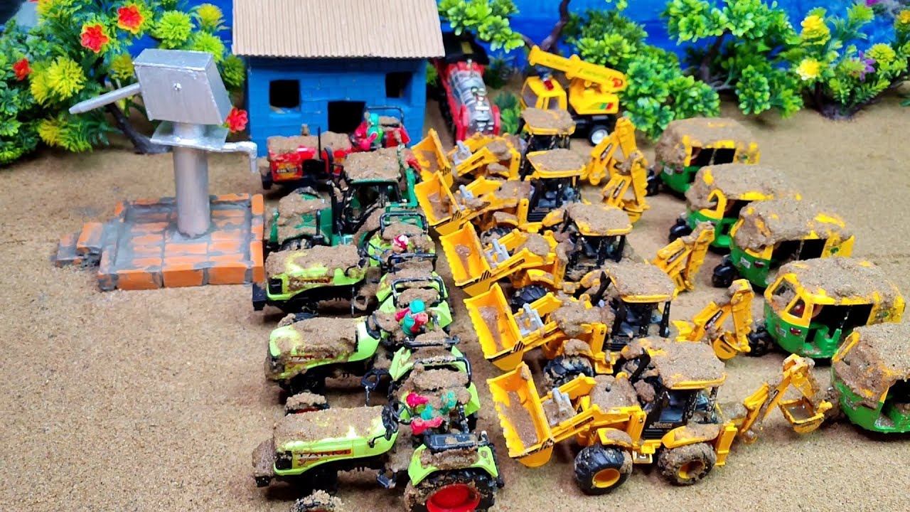 How to make Hand Water pump tractor. jcb autorickshaw, with washing