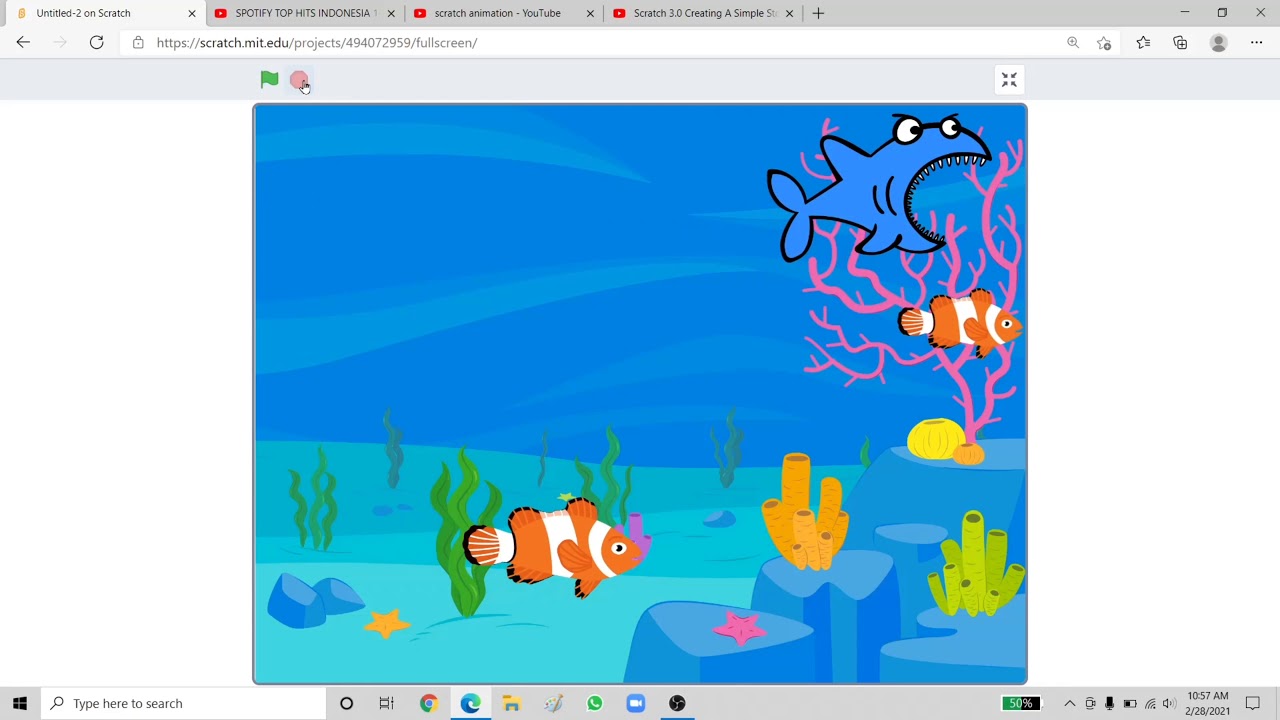 Animating the objects in the Scratch Online Application YouTube