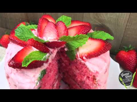 Strawberry Triple Layer Cake