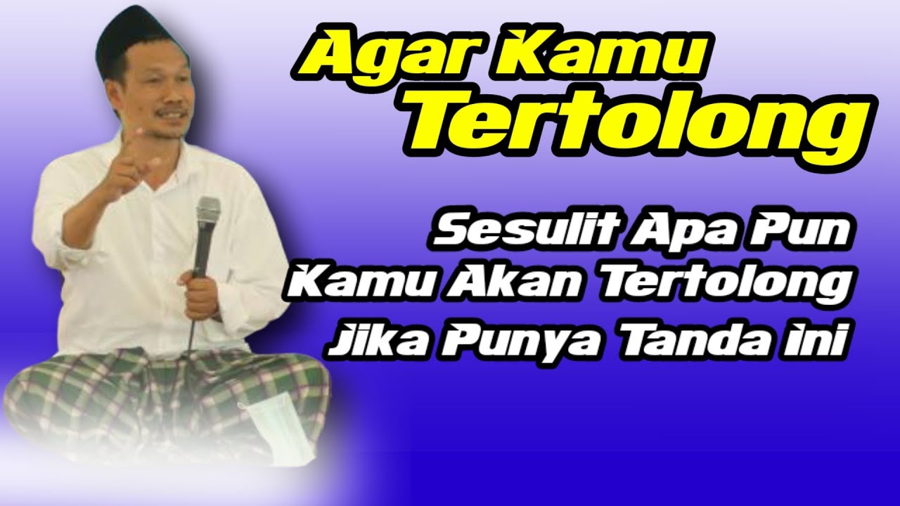 GUS BAHA. SESULIT APA PUN KAMU AKAN TERTOLONG JIKA PUNYA TANDA INI.