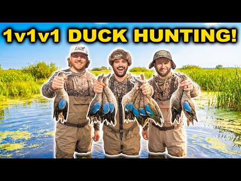 1v1v1 Multi-State DUCK HUNTING Challenge!!! (Catch Clean Cook)