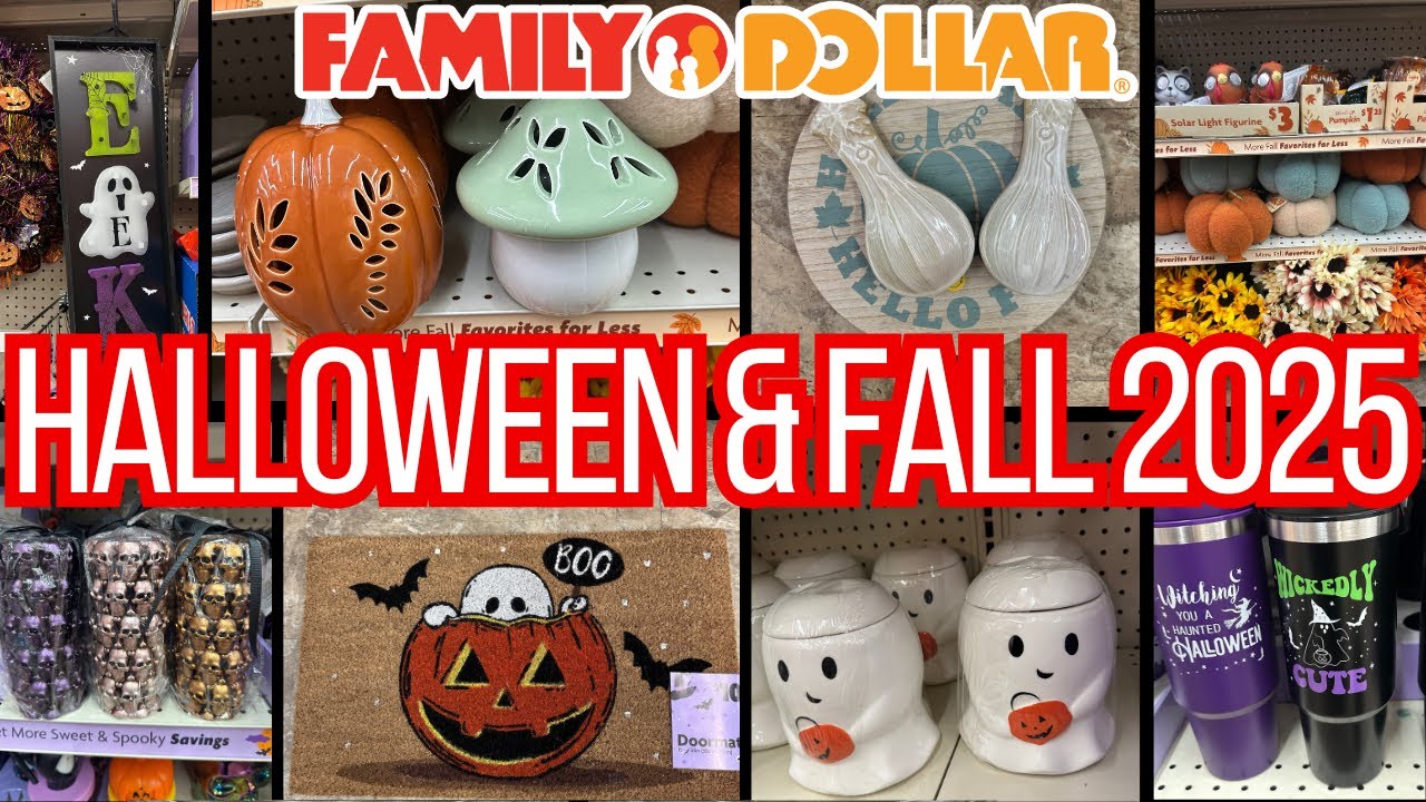 FAMILY DOLLAR SHOP WITH ME🛍️❤️FAMILY DOLLAR FALL 2025❤️🛍️HALLOWEEN 2025 IN STOCK NOW!  #shopwithme