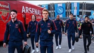 🚨ARSENAL HAVE ARRIVED!🔥 ARTETA AND THE GUNNERS READY TO SILENCE NAPOLI AT THE MARADONA STADIUM