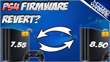PS4 Firmware Revert Overview