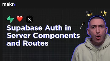 Supabase Auth in Next.js 13 Server Components and Route Handlers