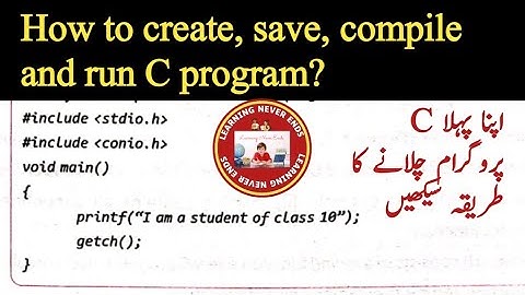 How to create, save, compile and run C program in Dev-C++ IDE