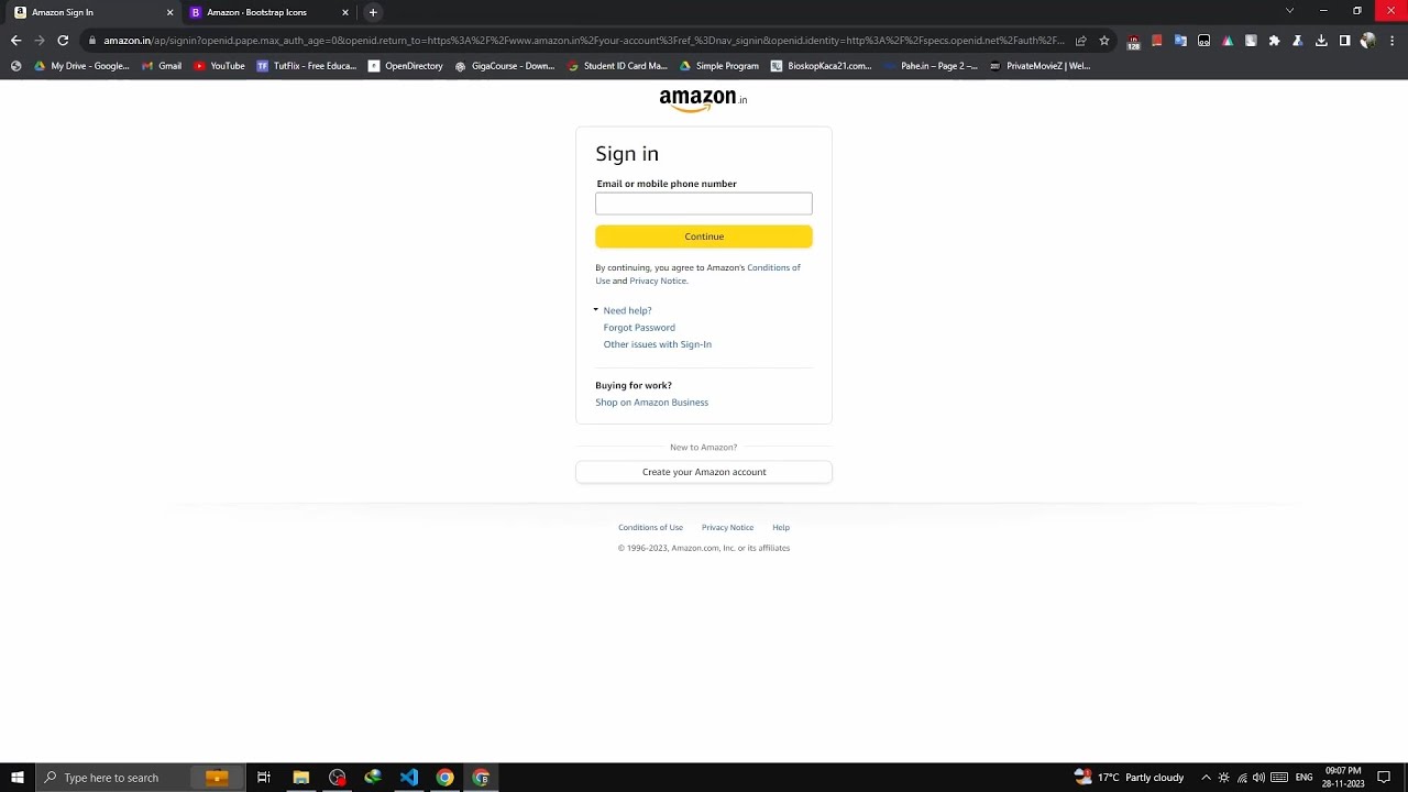 Amazon Login Page Using HTML & CSS | No Commentry | Web Dev Project ...