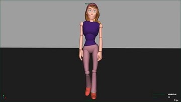 Character walk cycle final spline