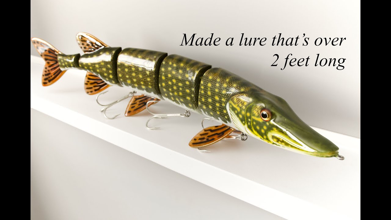 Next level lure making  let's make a Ginormous pike swimbait. 