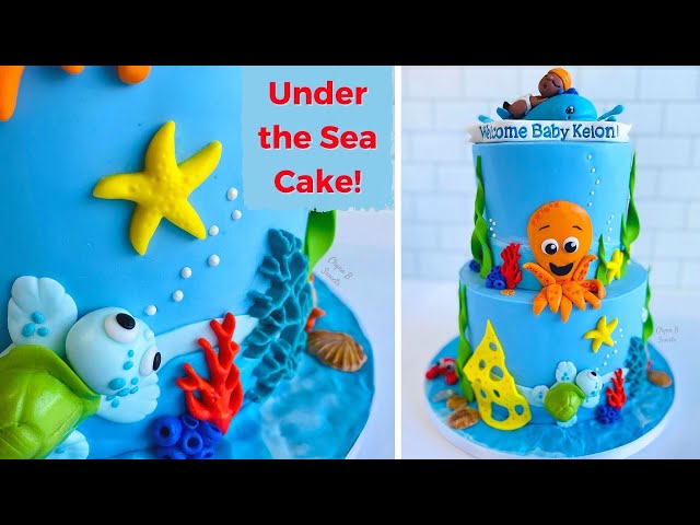 Under the Sea Cake! I Baby Shower Cake I Chyna B Sweets 